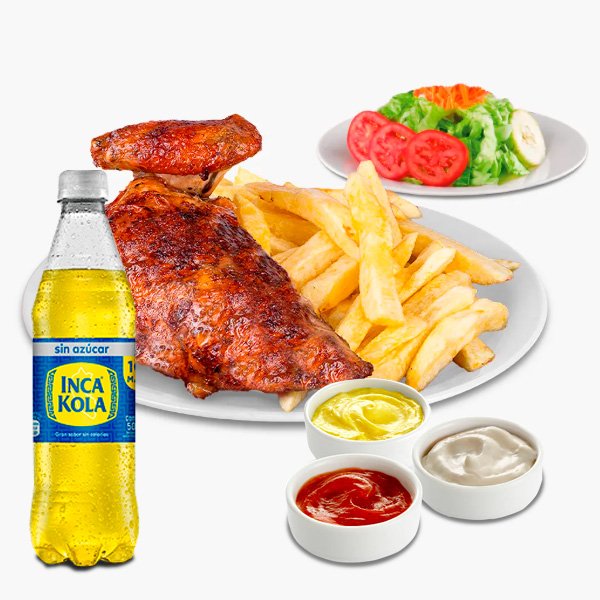 COMBO 1 (1/4 DE POLLO BRASA)